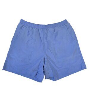 Rail Riders LOA Mens Blue Elastic draw string Casual swim Shorts With zip Pocket